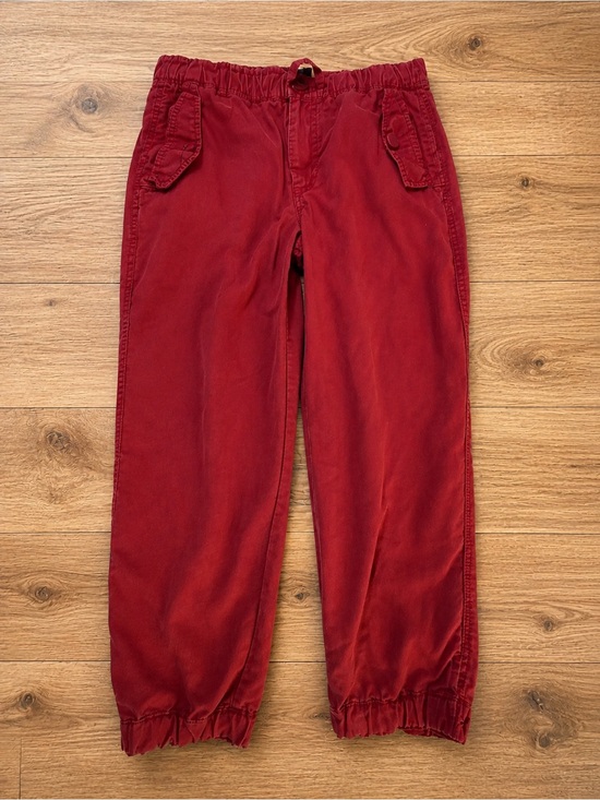 Pants - GAP Women’s Red TENCEL™ Lyocell Cargo Jogger Pants | Size 8